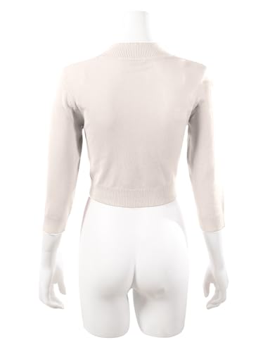 Image of Allsense Women's 3 /4 Sleeve Bolero Shrug for Dresses | Open Front Cropped Cardigan, Lightweight Knit Dress Cover Up