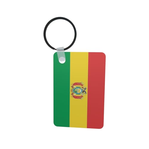 U24 Porte-clés Bolivie avec armoiries en aluminium 50 x 47 mm