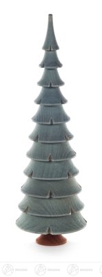 Arbre de Noël en bois véritable vert de 21 cm pour décoration de table