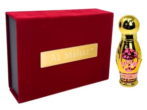 Amber-Rose 15 ML Long Lasting Unisex 100% Pure Perfume Oil. Notes Rose Bulgarian and Turkish, oud Agarwood, vanilla, and violet.