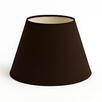 Abat-jour plissé rond 13x25x17 cm - Lin blanc - Abat-jour