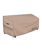 ULTCOVER Waterproof Outdoor Bench Furniture Cover, 58W x 28D x 35H in