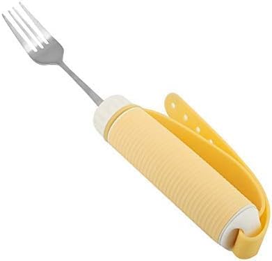 補助スプーン 補助フォーク 高齢者食器 補助食器 スプーン フォーク 保障 食器 子供 障害者 介護用食器 回転 食器補助 (フォーク)