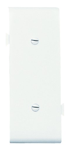 Legrand-Pass & Seymour PJSC14WCC10 Sectional Thermoplastic Wall Plate, Junior Jumbo Blank Center Section, Strap Mounted, White