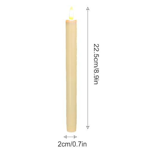 Bougies coniques à piles avec télécommande et minuterie LED