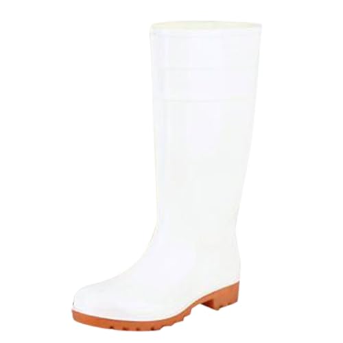 Botas de lluvia unisex de alta calidad, sencillas de un solo color, botas de seguridad resistentes al desgaste, resistentes al agua, antideslizantes, cómodas botas de trabajo, adecuadas para días