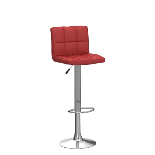 Image of BestOffice Bar Stools Set of 2, Adjustable PU Leather Swivel Barstools, Modern Counter Stools with Back and Footrest, Counter Height Barstools for Bar, Kitchen and Dining Room