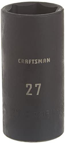 Image of Craftsman Deep Impact Socket, Metric, 1 /2-Inch Drive, 27mm (CMMT16087)