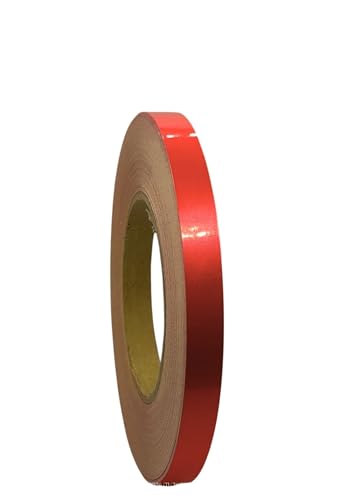 Image of WALLMATE Reflective Tape Outdoor Safety Warning Lighting Sticker, Waterproof Tape for Bicycle Bike Car Motorcycle Decoration (Red Strip, 0.5 In x 45 Mtr (1771 in) (PCK OF 2))