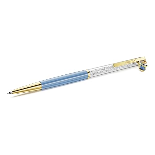 Swarovski Stylo à bille Crystalline, Minions, Bleu, Placage de ton or