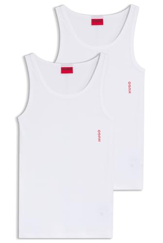 HUGO Men's Tank TOP Twin Pack Vest, New-White100, XXL (Pack of 2)