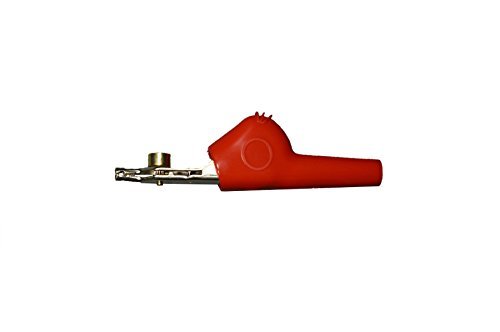 Image of TP330 Alligator Clip Bed of Nail and Single Spike Angled Nose Large Test Probe 1 Pair Red /Black
