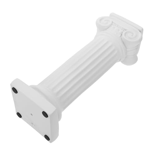 Alipis Chandelier à Colonne Romaine Décor Bougies Chauffe-Plat LED Candélabres Bougie sans Flamme Lanterne d'or Doré Bougeoirs en Or Chauffe-Plat Titulaires Résine Blanche