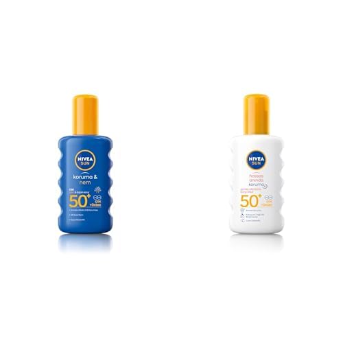 NIVEA Sun güneş kremi seti (Koruma & nem ve hassas koruma, 2 x 200 ml)