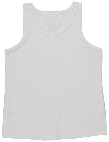ToBeInStyle Kids Boys Girls Soft Lightweight Jersey Scoop Neck Tank Top2