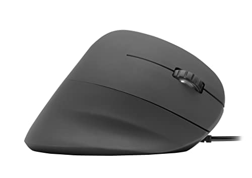 Speedlink PIAVO Ergonomic Vertical Mouse – kabel-gebundene ergonomische vertikale Maus mit USB-Anschluss, fürs Büro/Home Office, schwarz