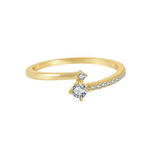 Anillo de oro amarillo 9K Wycian con moisanita cuadrada de 3,9 mm