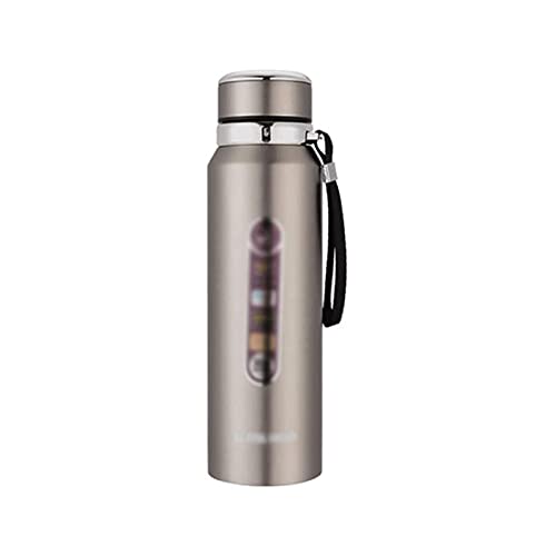 WGLL Café Thermal Carafe, Frasco Termo de vacío, Botella de Agua de Doble Pared de Acero Inoxidable Mantener Caliente y…