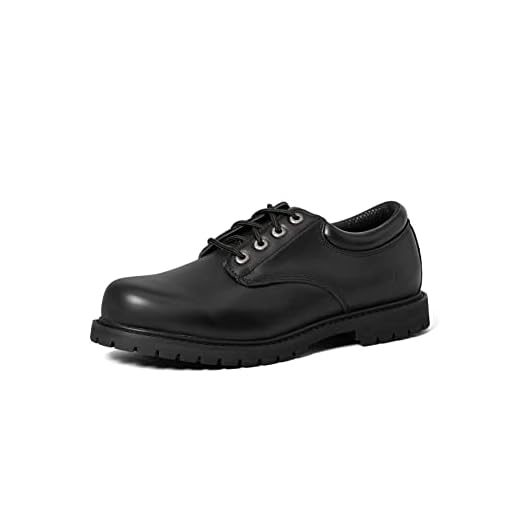 Skechers Herr Cottonwood Elks Oxfords, Svart Black Leather Blk, 45 EU