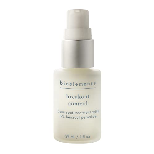 Bioelements Breakout Control - 1 Fl Oz - 5% Benzoyl Peroxide Acne Spot Treatment For Acne-Prone, Combination & Oily Skin - Vegan, Gluten Free - Never Tested On Animals #TOP13