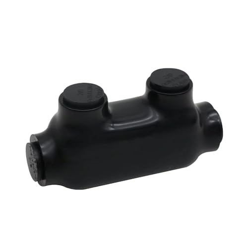 2/0-6 Wire Range Black Insulated in-Line Splice Connector 3.36”L x 1.08”W x 1.78”H,3/16 Allen Hex Insulated Cable Connectors and Insulated  Splice Connector (1pcs), AT-QMS-D2/0-1-1PCS