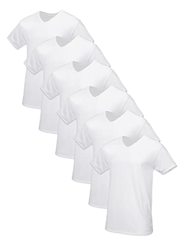 Image of Fruit of The Loom Men's Premium Tag-Free Cotton Undershirts (Regular and Big & Tall)