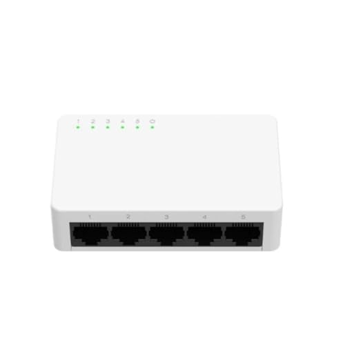 Commutateur non géré 5 ports GB RJ45 en plastique pour réseau domestique