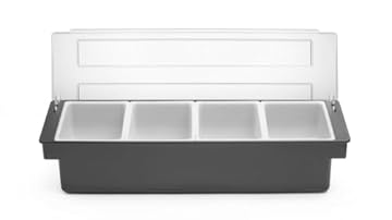 HENDI Contenitore per ingredienti 4 scomparti, 480x150x(H)100mm