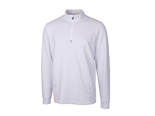 Pull demi-fermeture éclair homme blanc Cutter & Buck pour le golf