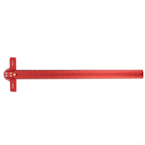24inch Aluminum Angle T Square with 90 Degree Line Gauge Marking Tool for Precision Woodworking and Project Layout