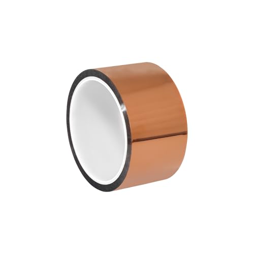 Image of 1 Rolls 2 Inch 50mm X 33m 108ft 3D Polyimide Heat Tape,Heat Resistant ,Heat Transfer ,Thermal ,Sublimation ,Heat Vinyl Press Tape,No Residue,High Temperature Tape,Electronics,Soldering,Circuit Board