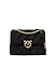 Pinko Extra Love Bag Puff Maxi Trapuntata, Borsa a Spalla in Nylon Nero con Catena Dorata, 40x32x13 cm