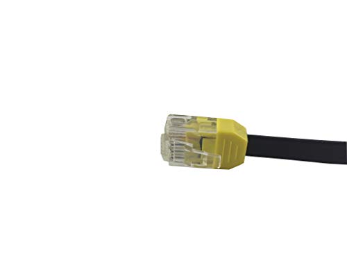 Cable Patch Nexhi Ultra Plano Cat6 24 pulg Amarillo miniatura 3