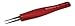 EDSYN EPAA-SA-EG Swiss Tweezers with Straight Tips, Medium Points, and Red Ergo Grips