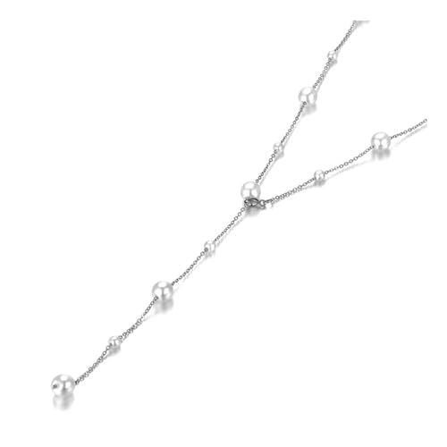 Collier perle homme pendentif breloque chaîne bijoux femme tendance N21227P