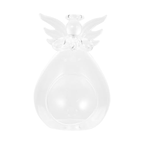 Veemoon 6 Piezas Portavelas Diseño de Ángel Tulipas Transparentes Resistentes al Viento para Velas de Té Lámparas Decorativas para Bodas y Hogar