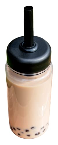 スムージー&タピオカ専用ドリンクボトル 400ml(専用ストロー5色セット付き)シンプルでおしゃれ 日本製 マグカップやタンブラーの代わりに携帯用に最適 受注生産品