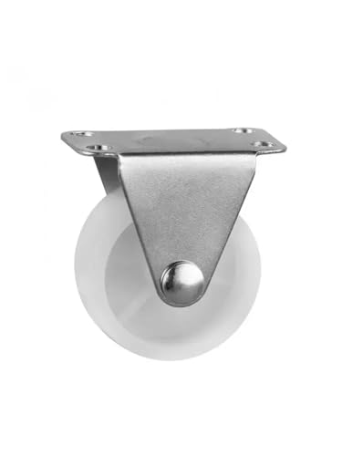 4 roulettes de 40 mm en plastique PP blanc pour déplacer facilement vos petits meubles
