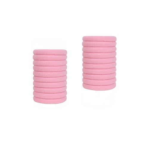 Pink Premium Products Hair Ties for Women 20Pcs Hair Bands Elastic Ponytail Holders for Thick Curly and Straight Hair No Damage Soft Seamless