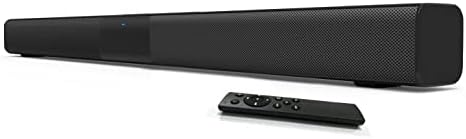 Sound Bars for TV, 120W, 32 Inch, 2.1CH Soundbar Built-in Subwoofer with Wired and Wireless Bluetooth 5.0 Home Theater Surround Sound System Optical, Coaxial, AUX, RCA, TF interface Connection