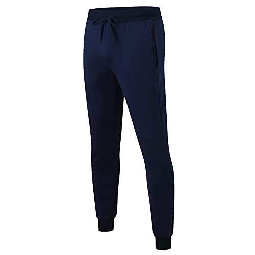 Mens Pants Mens Cargo Pants Mens Comfy Hip Hop Pants Track Cuff Lace-Up Solid Color Workout Pants With Pocket Navy #TOP5