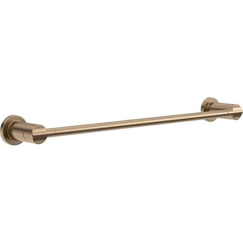 Delta Towel Rack | 24 or 18 Inch Champagne Bronze Adjustable Towel Bar for Bathroom Kitchen | Nicoli Accessories