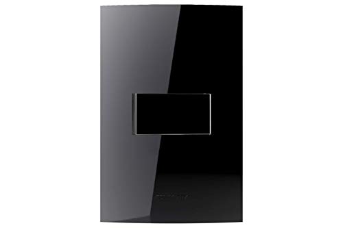 1 Int. Simples com Placa 4X2 Black Piano Inova Pro Class Alumbra