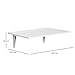 HOMCOM Mesa Plegable de Pared para Cocina y Comedor 60x40x20cm Mesa Auxiliar...