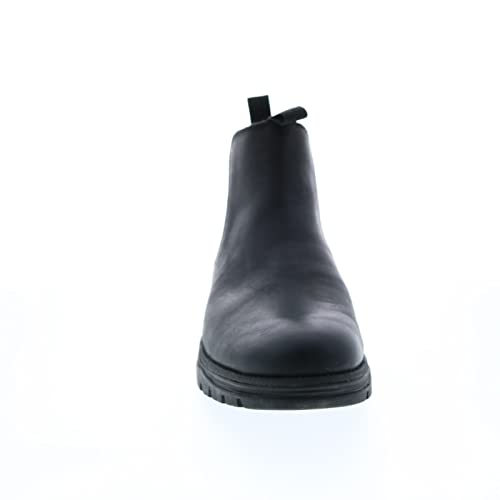 Clarks Topton Chelsea Black Oily Leather 10 D (M) #TOP2