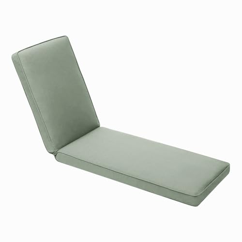 EXZFW Coussin Chaise Longue ExtéRieur,Coussin de Chaise Longue Bain de Soleil,Coussin Bain de Soleil,Matelas Bain de Soleil Jardin Exterieur,Coussin Transat Exterieur Pliable,Gray 33,188x58x10cm