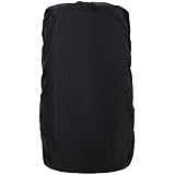 [ウミネコ] リュックカバー ザックカバー 75L 80L 85L 対応 ブラック ロックベルト付 パワーレインシェル 雨カバー レインカバー リュック 防水カバー 2XLサイズ