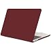 TECOOL Coque Compatible avec MacBook Pro 13 Pouces 2022 (M2) 2021 2020-2016 (M1 A2338/A2251/A2289/A2159/A1989/A1706/A1708), Case de Protection (Mat) Etui Rigide Mince Plastique Dur, vin Rouge
