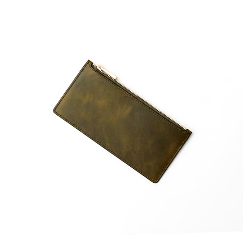 Handcrafted Full-Grain Leather Women’s Wallet, RFID Blocking, 12 Card Slots, 3 Compartments, Removable Zipper Coin Pouch, Gift Box & Pouch, Christmas & Birthday, Black-Burgundy4