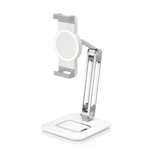 Vanconwey Tablet Stand,Phone Stand,Adjustable Height and Angle Folding Aluminum,Suitable for Desktop use, Compatible with 4.7-12.9